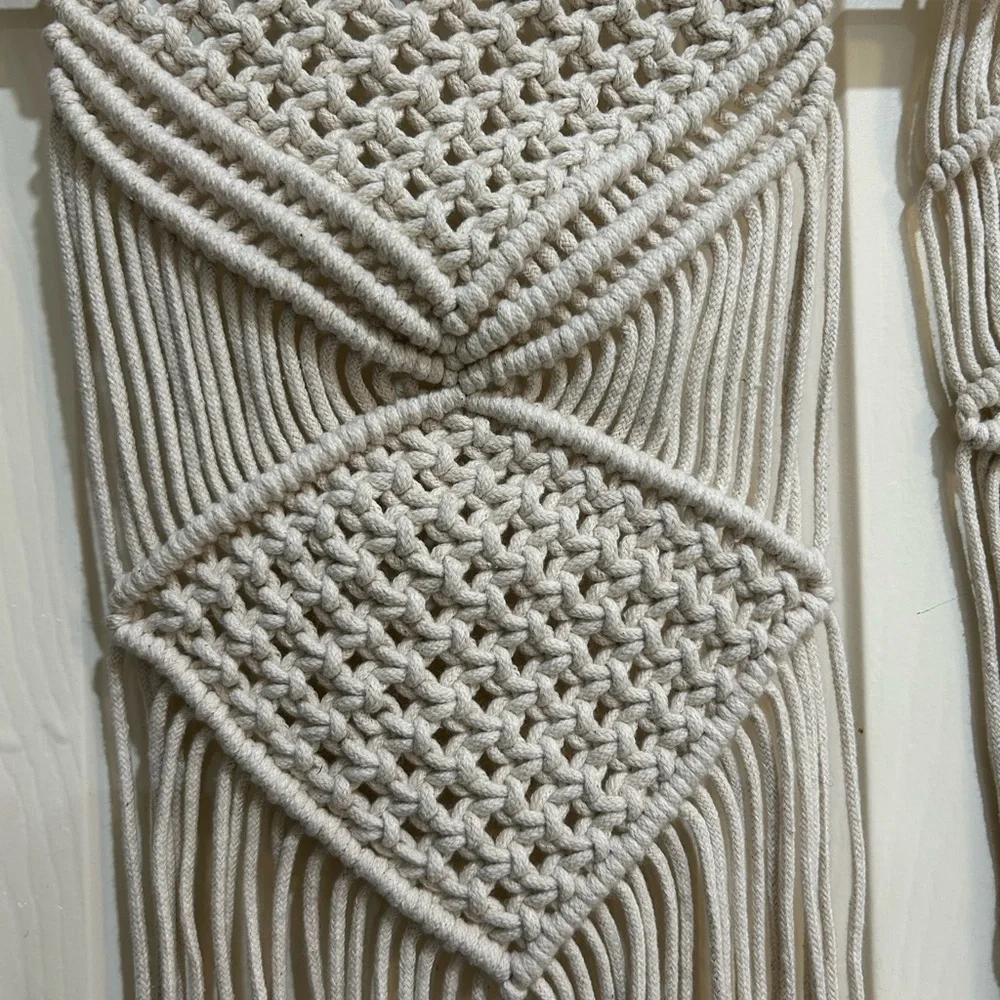 Macrame Wall Hanging - Cream Boho Tapestry